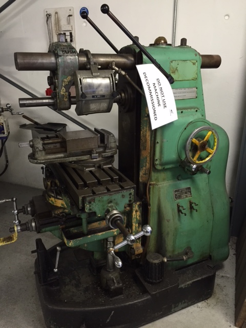 Adcock & Shipley Type 2AGU Universal Milling Machine